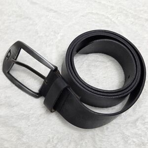 Diesel Black Vintage Black Leather‎ Belt size 39"